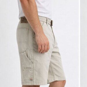 Polo Jeans Company Cream Colored Cotton Carpenter Shorts 36 waist like new